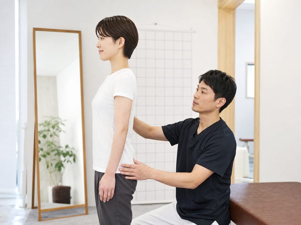 姿勢チェックの様子